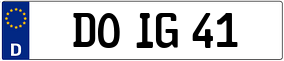 Truck License Plate